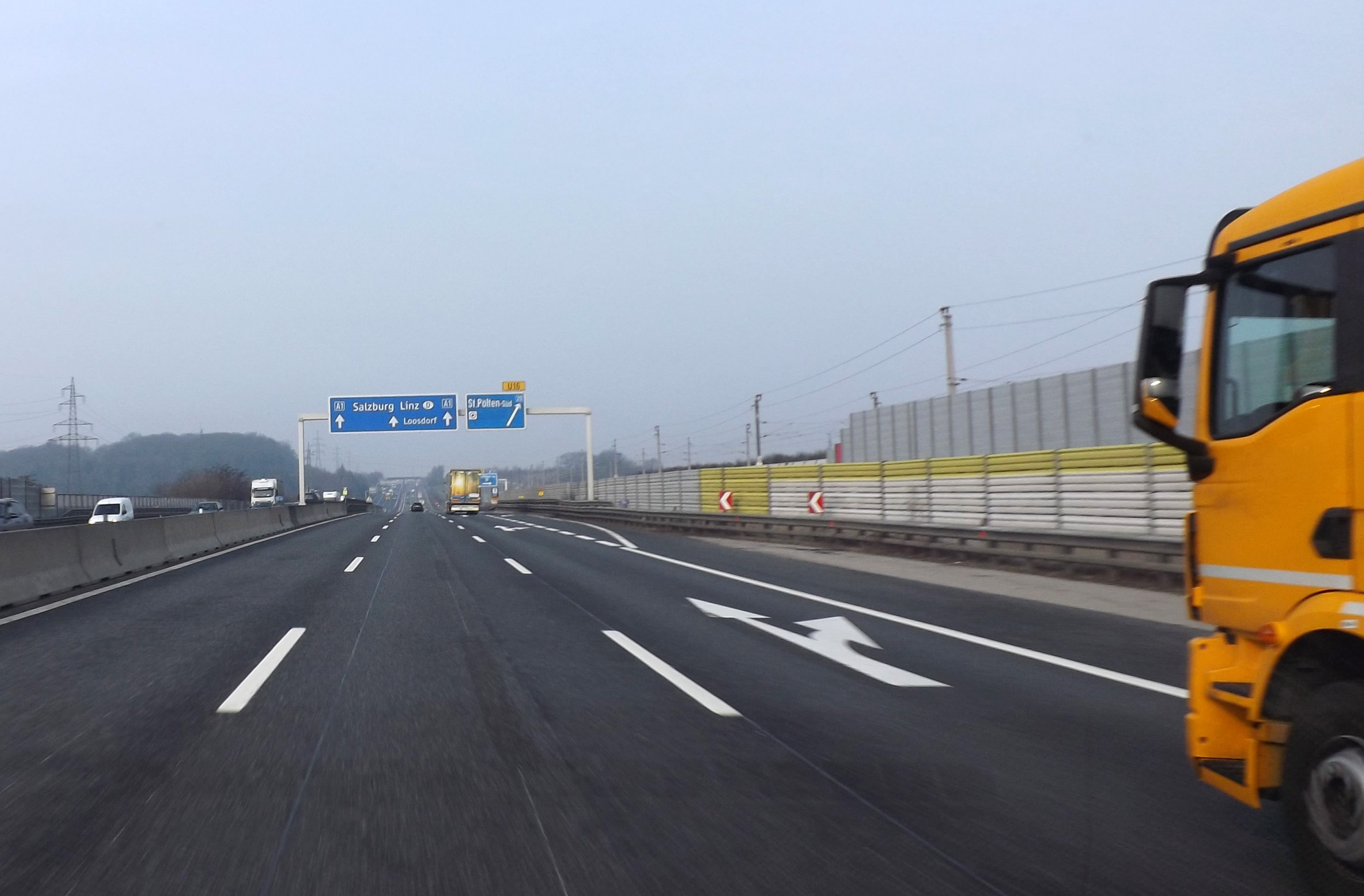 Autobahn Salzburg Wien Kurierfahrt